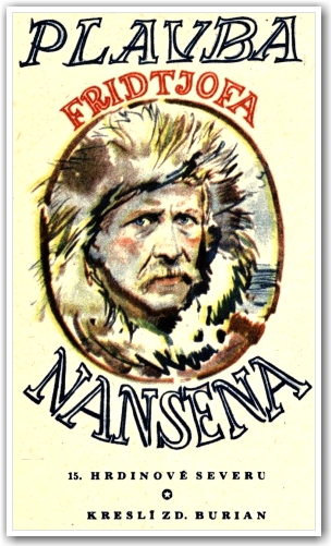 ilustrace Zdeňka Buriana z roku 1948 v časopise „Vpřed“ v seriálu „Hrdinové severu“